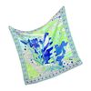 Emilio Pucci Light Green and Blue Silk Square Scarf in Green - Lyst