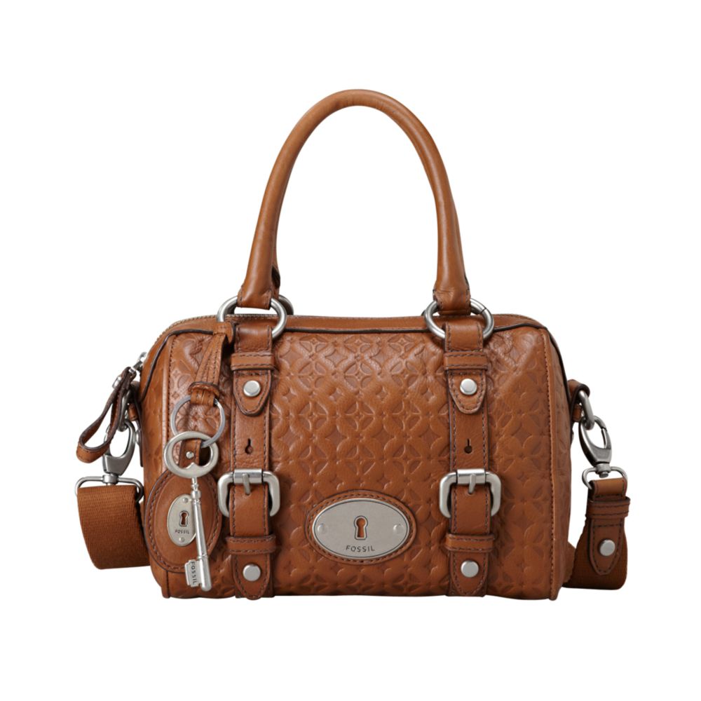 embossed fossil bag