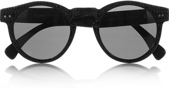 Illesteva Leonard Roundframe Lizardeffect Acetate Sunglasses - Lyst