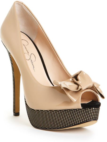 Jessica Simpson Para Platform Pumps In Beige Nude Lyst