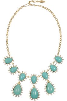Kenneth Jay Lane 22karat Goldplated Crystal Necklace - Lyst