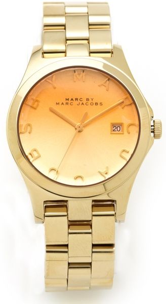 Marc By Marc Jacobs Ladies Henry Watch in Gold - Lyst