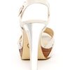 Michael By Michael Kors Grace Leather Buckle Platform Sandal in Black (vanilla) - Lyst