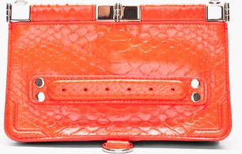 Red Python Skin Evening Clutch 