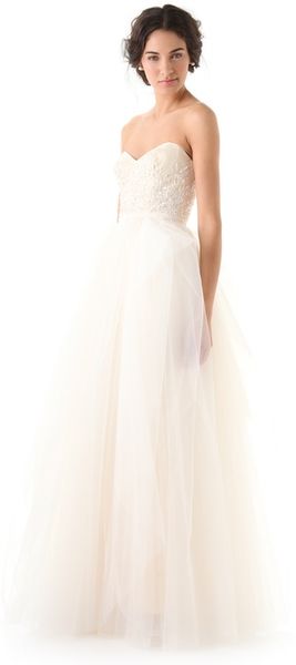 Reem Acra Eternity Dress - Lyst