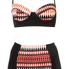 Topshop Red Stained Glass Print Bikini in Black (red) - Lyst