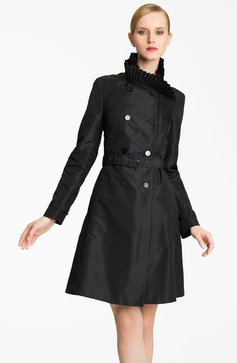 Valentino Technical Faille Trench - Lyst
