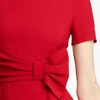 Valentino Side Drape Stretch Cady Dress in Red - Lyst