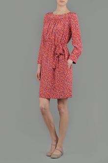 Aspesi Printed Silk Crêpe De Chine Dress - Lyst