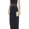 Badgley Mischka Beadembellished Crepe Gown in Blue - Lyst