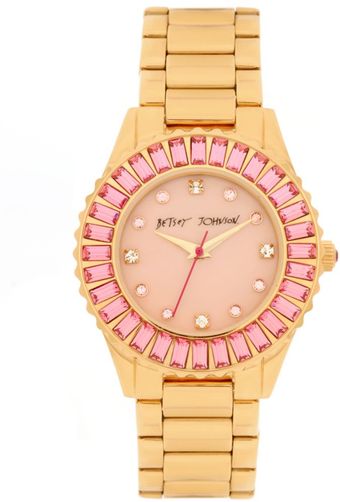 Betsey Johnson Womens Rose Gold Finish Stainless Steel Bracelet 30mm 03 - Lyst