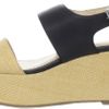 Calvin Klein Calvin Klein Womens Lorianne Platform Sandal in Black (black/natural) - Lyst
