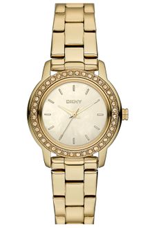 DKNY Glitz Small Round Dial Bracelet Watch - Lyst