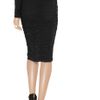 Donna Karan New York Ruched Stretchcrepe Skirt in Black - Lyst