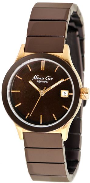Kenneth Cole Womens Brown Ion Plated Stainless Steel Bracelet 32mm in Brown - Lyst