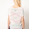 Mango Mango Aztek Print Tshirt in Gray (green) - Lyst
