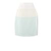 Mugler Twotone Mini Skirt in Neoprene Crepe in White - Lyst