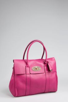 Mulberry Pink Pebbled Leather Bayswater Shoulder Bag - Lyst