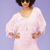 Nasty Gal Fringe Binge Mini Dress in Pink - Lyst