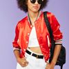 Nasty Gal Bomb Satin Jacket in Red - Lyst