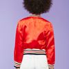 Nasty Gal Bomb Satin Jacket in Red - Lyst