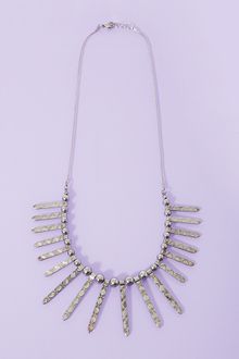 Nasty Gal Sharp Fringe Necklace - Lyst