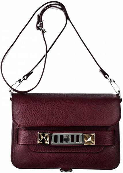 Proenza Schouler Ps11 Mini Classic in Brown (burgundy) - Lyst