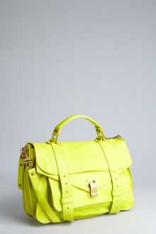 Proenza Schouler Neon Yellow Leather Ps1 Medium Satchel - Lyst
