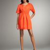 3.1 Phillip Lim Gatheredwaist Shortsleeve Dress in Orange (poppy) - Lyst