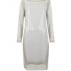 Allsaints Prey Ls Dress in White (chalk gloss) - Lyst