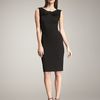 Armani Milano Drapeneck Dress in Black - Lyst
