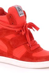 Ash Ash Cool Black Wedge Hi Top Trainer