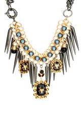Asos Asos Premium Spider Jewel Spike Necklace