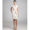 Celine Grey Stretch Cotton Bubble Hem Dress in Gray (grey) - Lyst