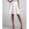 Celine White Stretch Cotton Foldover Flap Skirt in White - Lyst