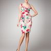 Dolce & Gabbana Sleeveless Floral Sheath Dress in Beige (beige print) - Lyst