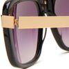 Elizabeth And James Mulholland Navigator Sunglasses in Yellow for Men (black frame/black lens) - Lyst