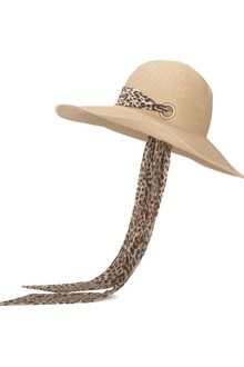 Genie By Eugenia Kim Cecily Sunhat with Leopard Scarf - Lyst