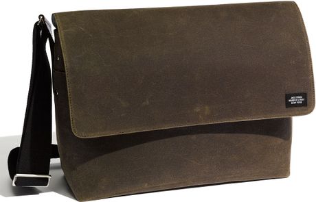 Jack Spade Waxwear Laptop Field Bag in Brown for Men (chocolate) - Lyst