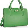 J.crew Edie Attaché Leather Tote in Green - Lyst