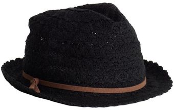 Jessica Simpson Crochet Fedora - Lyst