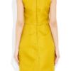 Lela Rose Embellished Woven Silk Organza Dress in Yellow (marigold) - Lyst