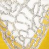 Lela Rose Embellished Woven Silk Organza Dress in Yellow (marigold) - Lyst