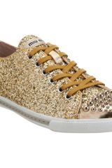 Miu Miu Glitter Sneaker
