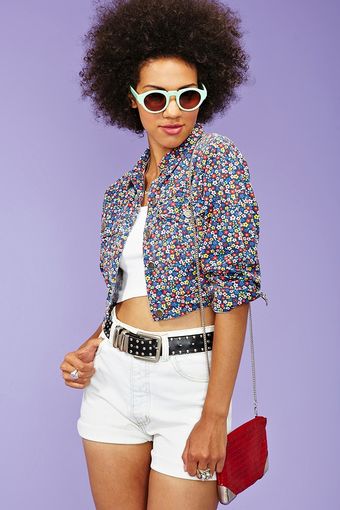 Nasty Gal Hazey Daisy Cropped Jacket - Lyst