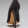 Nicholas Kirkwood Pearlplatform Satin Pump in Black (black white) - Lyst