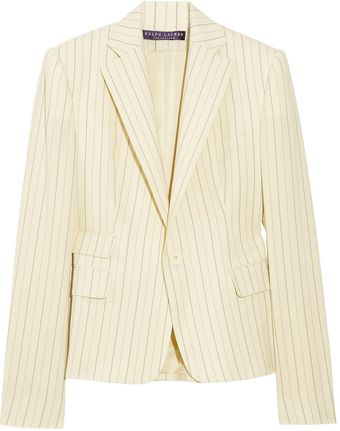  Casey Pinstriped Woolblend Crepe Blazer 