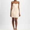 Shoshanna Frannie Stripe Dress in Beige - Lyst