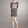 Stella Mccartney Floralgraphic Dress in Gray (dkmult) - Lyst
