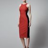Stella Mccartney Ottavia Twotone Dress in Red (red black) - Lyst